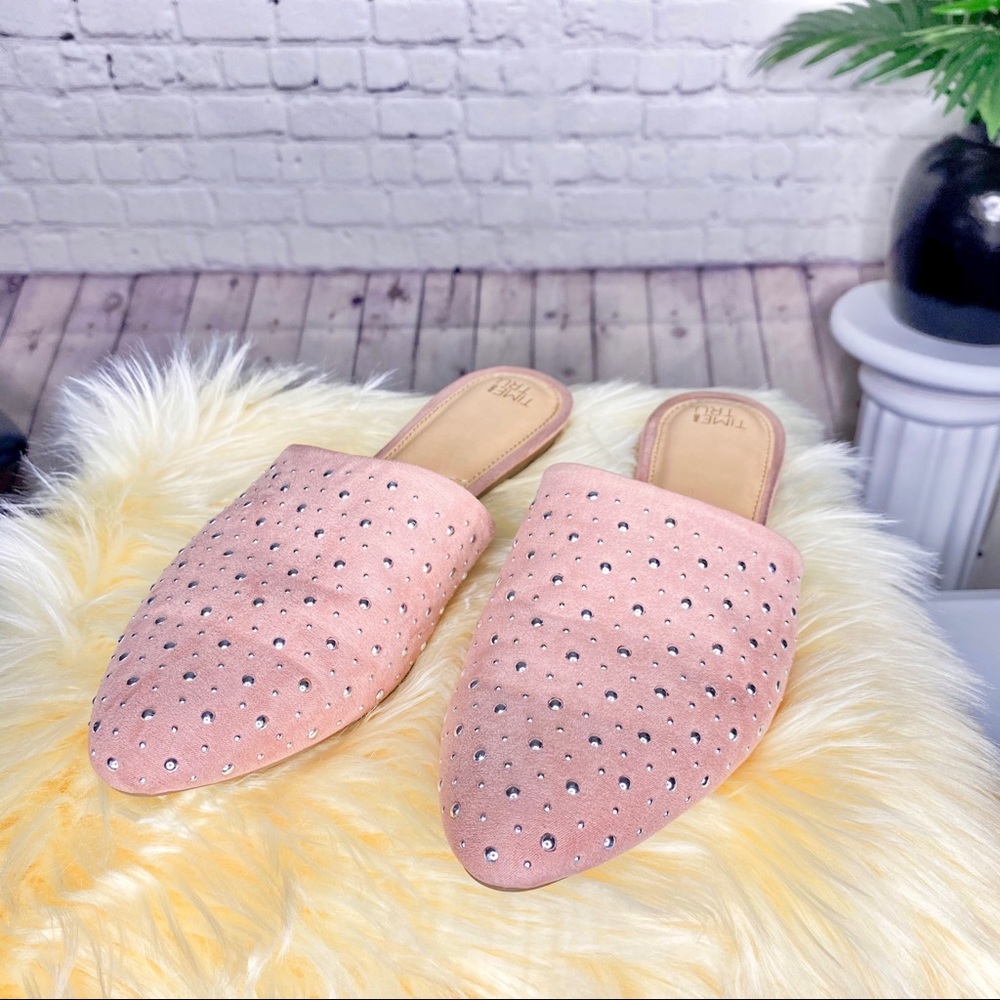 A New Day Blush Studded Mules
